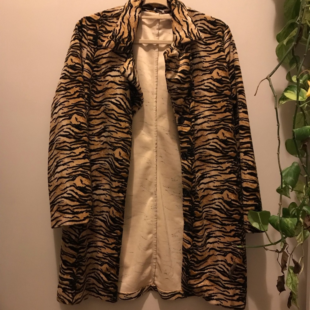 Printed Midi Coat